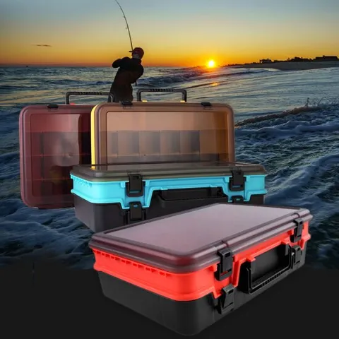 대형 낚시 태클박스 양면 소품 케이스 수납 정리함