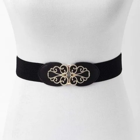 와이드 밴드벨트 밴딩벨트블랙 스판