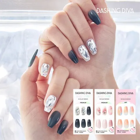 M]데싱디바 아티피셜 쉐잎 네일 3종세트