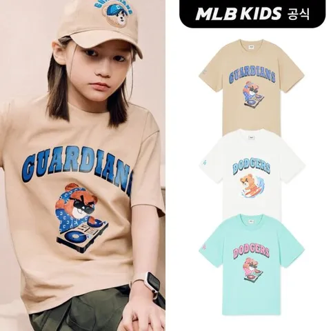 [택가 53,000원][MLB키즈 공식] 메가베어 그래픽 반팔 티셔츠 (3color) 7ATSC0243