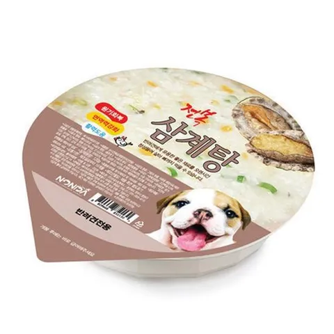 강아지 전복 스타일 삼계탕 120g 1P 고품질 습식 사료 강아지영양간식