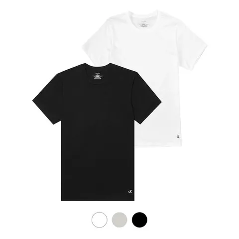 캘빈클라인 CK 남여공용 레귤러핏 무지 반팔 티셔츠 NB4051