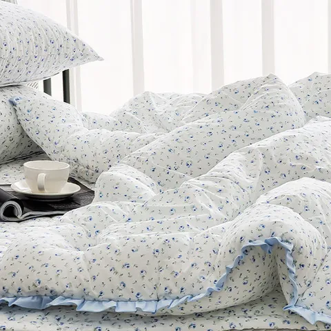 윤스홈 포근한 플로리 60수아사 순면 차렵이불 슈퍼싱글