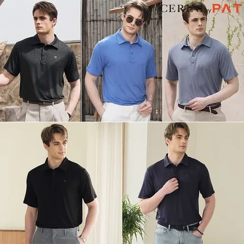 [세리니 바이 펫.]남성 인견 카라 티셔츠 5종 세트 24m