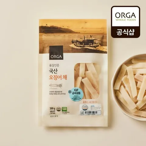 [ORGA] 품질인증 국산 오징어 채 300g (300g)