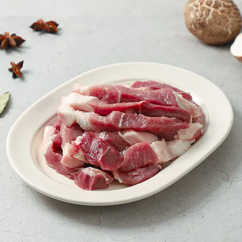 [숨비포크]제주 한돈 흑돼지 앞다리살 500g (찌개용)