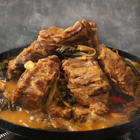 온가족 배부른 고기듬뿍 우거지감자탕 6kg (3kg 2팩)(7-8인분)