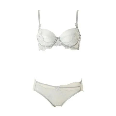 [ 현대백화점 ][비너스] 여성 쉬폰 패치 모티브 보타닉 엣지 포인트 E컵브라+레이스팬티 세트 [OBR5935E OPT5935S]