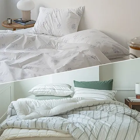 [GS특가] 플로라 페어&브리즈 60수 모달 듀얼촉감 차렵이불 베개세트 SS