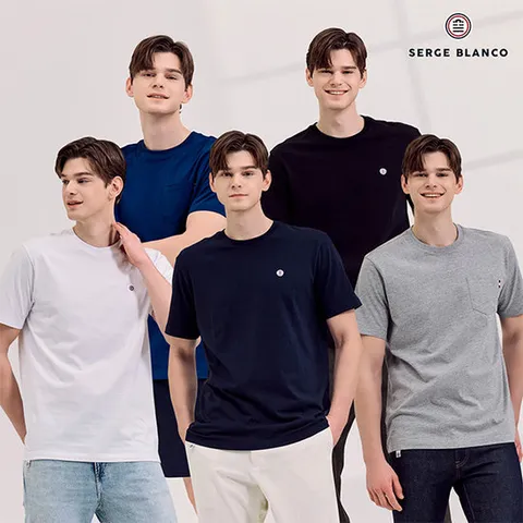 세르즈블랑코 반팔티셔츠 남성용 5종