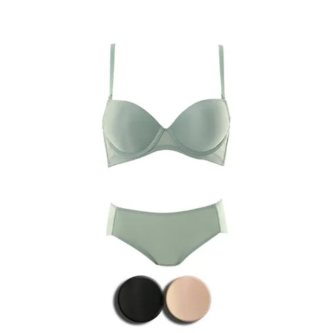 [ 롯데백화점 ]친환경 소재 C,D컵 데일리 몰드 브라 햄라인 팬티 VBRM619CDVPTM619H