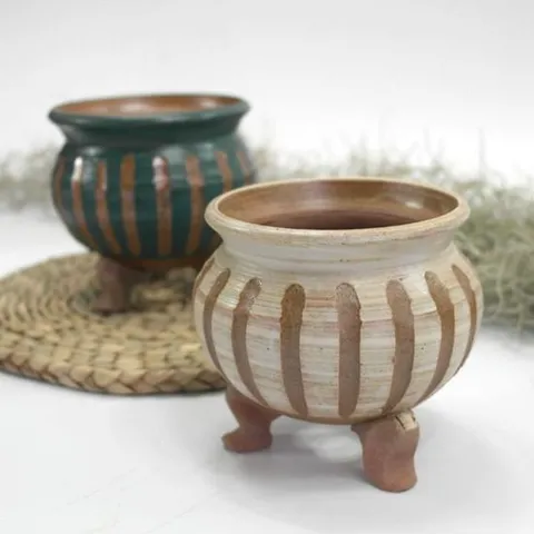 옹기화분 이조전통옹기 줄무늬화분 다육화분 예쁜