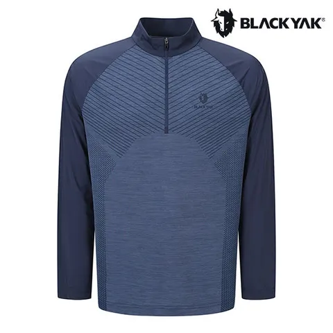 [블랙야크] (BY_1BYZTMU002_DB_) 남성 카이에 집업 긴팔티 1BYZTMU002_DB