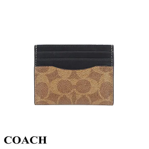[코치]코치 시그니처 슬림 카드지갑 브라운 CW366 NRX