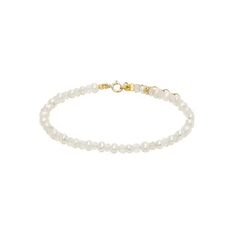 25 FW 지아 지아 여성 화이트 벌스스톤 에이프릴 크리스탈 진주 브레이슬릿 252141F020008