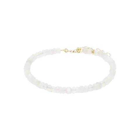 25 FW 지아 지아 여성 화이트 벌스스톤 준 문스톤 브레이슬릿 252141F020006