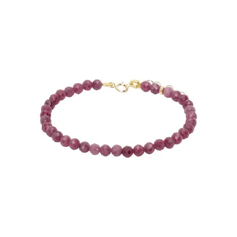 25 FW 지아 지아 여성 핑크 벌스스톤 줄라이 루비 브레이슬릿 252141F020005