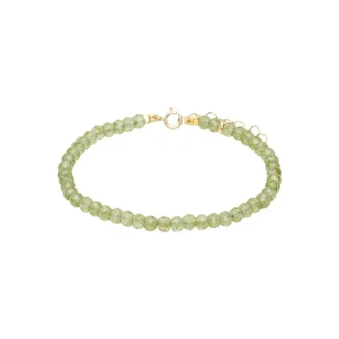 25 FW 지아 지아 여성 그린 벌스스톤 어거스트 페리도트 브레이슬릿 252141F020004