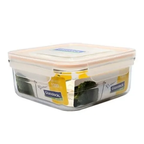 삼광 글라스락 밀폐용기 사각 3호 1200ml 반찬통 그릇 보관통 밀폐용기 보관용기 음식용기 음식통 음식보관
