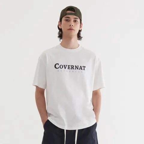 [커버낫] [TAG가 39,000] 센터 어센틱 티셔츠 White