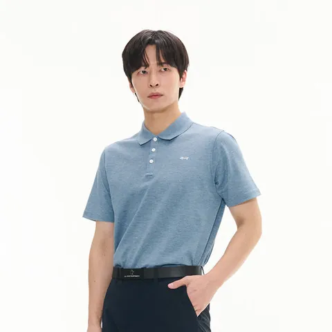 루이까스텔 남성 C/P PK YOKO 프린트 골프 카라 티셔츠