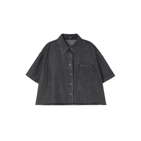 [ 롯데백화점 ][랩]크롭 청 남방(AQ2DB641)