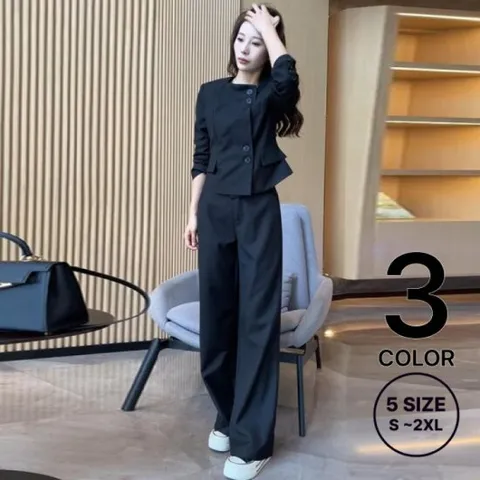 제로투올샵 /  정장 SET  여성정장 수트셋업 캐주얼세트/ 3컬러/ 5사이즈