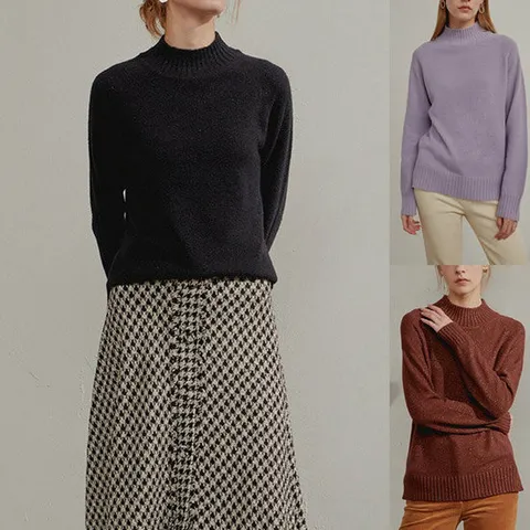 [레이나][레이나] 멜리나 메탈릭 마시멜로우 니트 3종택1