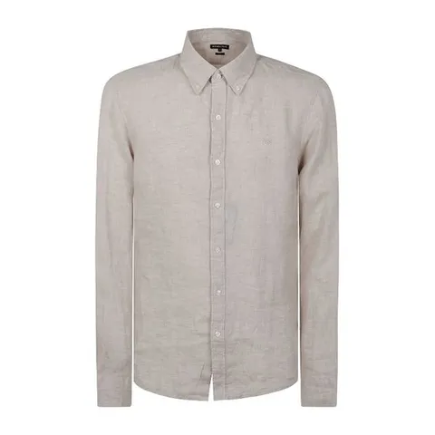 마이클코어스 리넨 버튼다운 칼라 셔츠 CS4400H4YT096 230