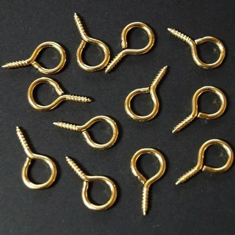 9자 나사못 (금색) 대 2.1cm 1봉 자재