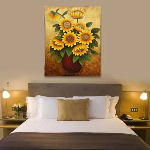 해바라기 유화그림 (중)/해바라기유화/해바라기액자/