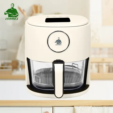 리빙센스 글라스 에어프라이어 4.5L 투명 창 저지방 요리 LS-AF4563