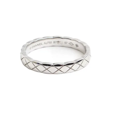 (명품) 샤넬 크러쉬 750 화이트골드 반지 17호 공
