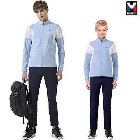 엠리밋 주니어 남자 스판 러닝복 운동복 트레이닝복 세트 스카이