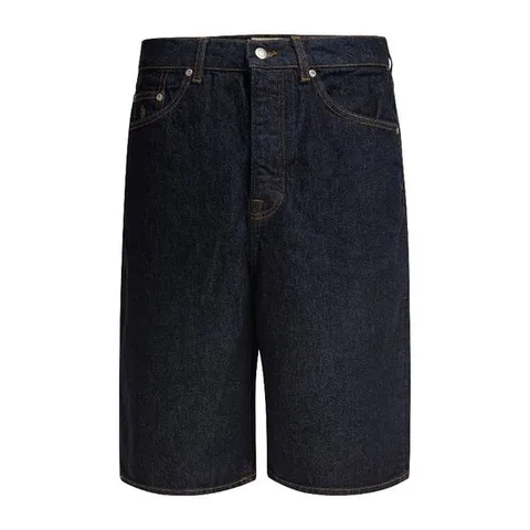 스투시 데님 다크 워시 클래식 핏 쇼츠 112296T 0737 RISED IND