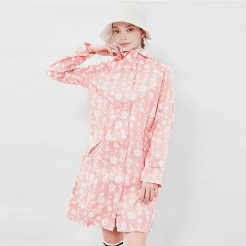 [체스]플라워리 여성 골프우비 골프레인코트 여성골프우비 레인코트 바람막이비옷