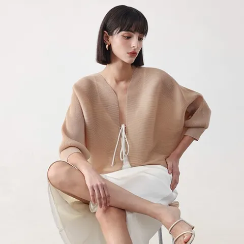 플리츠무드 에이니 플리츠 가디건 자켓