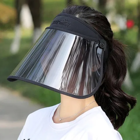 투명 썬캡 햇빛가리개 자외선차단 골프 여름 등산 모자 남여공용