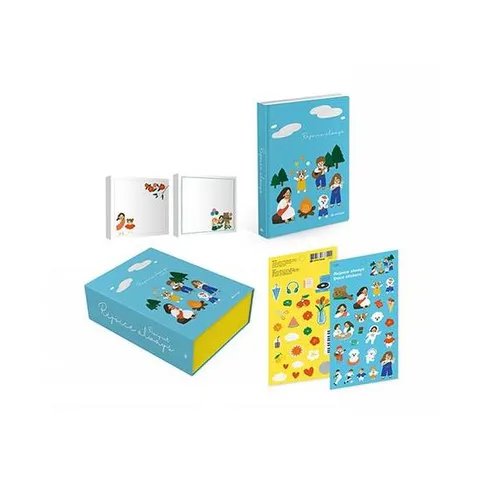 리조이스 올웨이즈 다이어리 세트 (다이어리, 스티커, 메모지 2종)