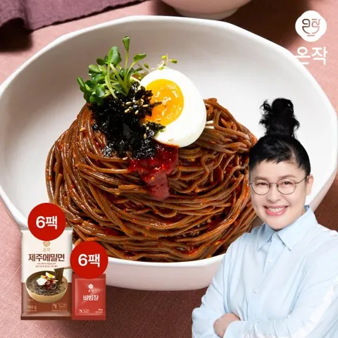 [온작]이영자 제주 메밀면 6인분 세트(메밀면6+비빔장6)