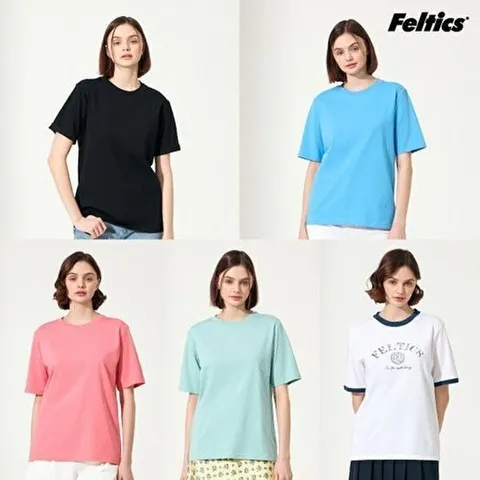 [펠틱스]25SS 여성 컴포터블 라운드 티셔츠 5종 (F505W)