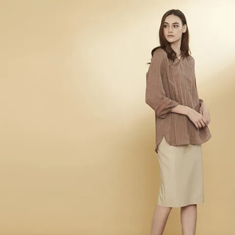 메르에 에스닉 크링클 블라우스1종 BM-BS