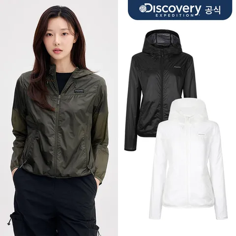 [디스커버리] 여성 초경량 립스탑 바람막이 3종 택1  DWWJ7D053-SET