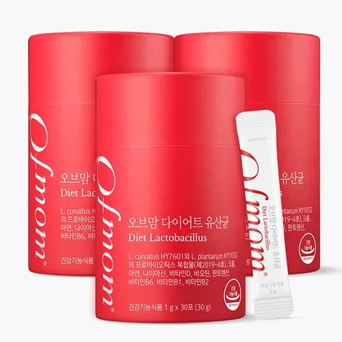 [오브맘] 다이어트 유산균 3개월분 개별인정형 체지방감소 장유산균 락토바실러스