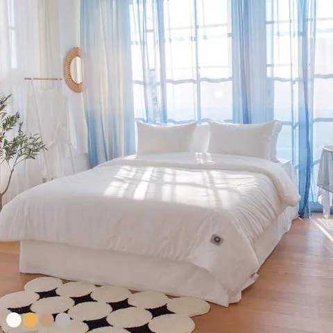 [무케] 그래이불_수피마 코튼 100수 간절기 차렵이불세트 Q이불단품