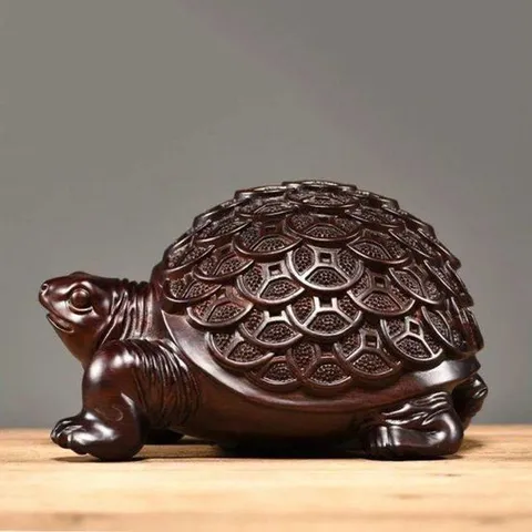 거북이장식품 거북이 장식품 소품 모형 나무거북이 풍수 인테리어