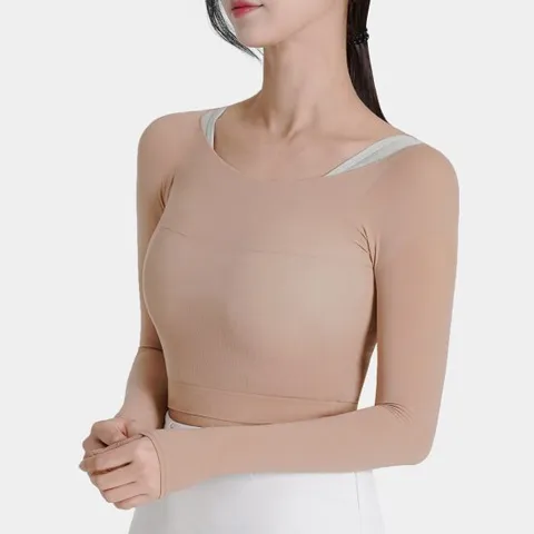 엔조이핏 골프 크롭 이너웨어 여성 냉감 기능성 티셔츠 자외선차단 볼레로