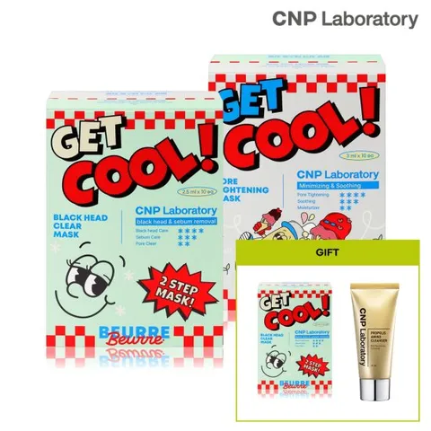 [차앤박] CNP X 뵈르뵈르 블랙헤드 퍼펙트 클리어 키트 2+1 (30회분) + 프로폴리스 아미노 클렌저 31ml