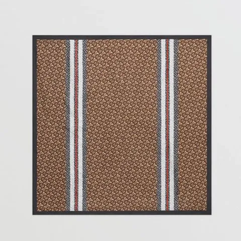 버버리 모노그램 스트라이프 실크 스퀘어 스카프 80186581