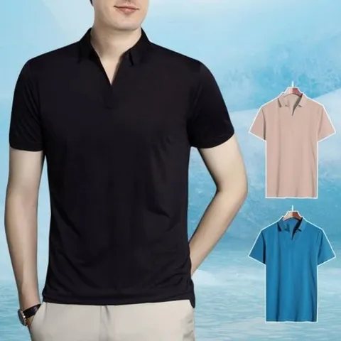 티셔츠 아이스 카라티 남성 쿨 피케 여름